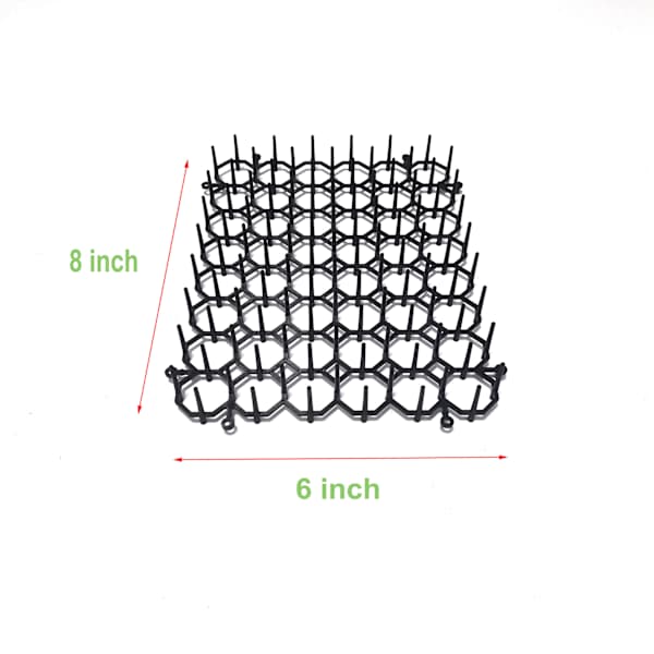 12-pakning katteavvisende matte med pigger, plastmatte for hage[co]