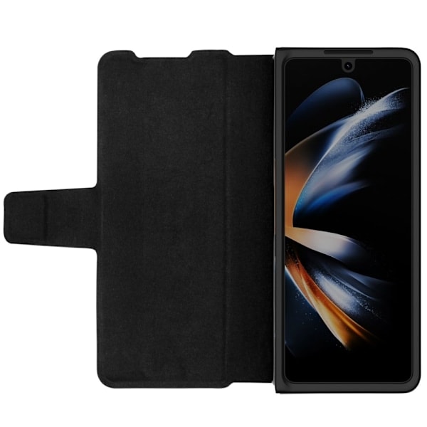 NILLKIN Galaxy Z Fold 5 Skal Läder Penna Svart
