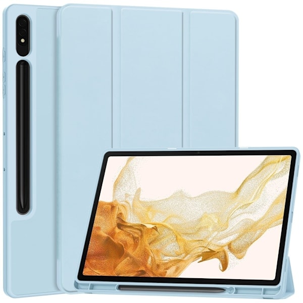 Samsung Galaxy Tab S9 Plus Kotelo Tri-Fold Kynäteline Sininen