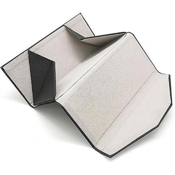 Taitettava kannettava PU-kolmio aurinkolasien suojakotelo magneettilukolla
