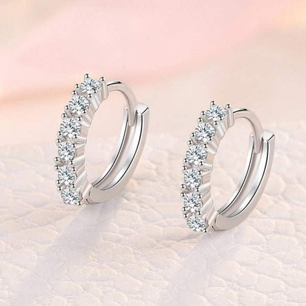 2 par diamantörhängen modeörhängen