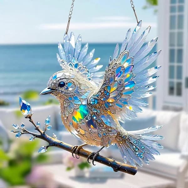 Crystal Sky Bluebird -lasimaalauskoriste (20 cm)