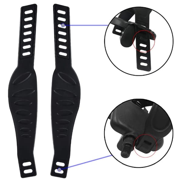 Pedalstropper for trimsykkel. Justerbar lengde, passer alle