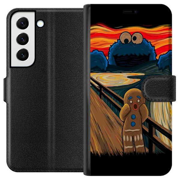 Samsung Galaxy S22 5G Lompakkokotelo Cookie Monster