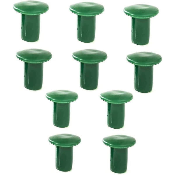 Cane Caps, Rubber Safety Garden Cane Toppers, Protective Bamboo Cane Toppers For Garden Farm Home (1set (36pcs), Green) -t