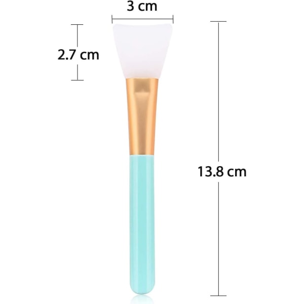 2-pack silikonmaskborste, skönhetsborste (rosa+blå)