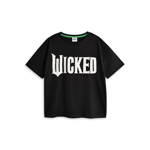 Wicked Dame/Dame Kortærmet Lang Pyjamas Sæt XS R Sort Black XS R