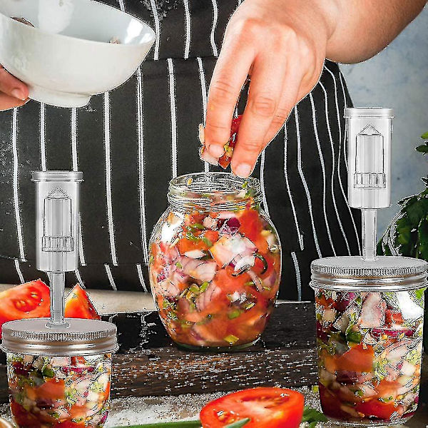 Bredmundet Mason Jar Sæt Med Fermentering Låg Og Luftsluse Husholdningskøkkenartikler Fra Chuaidu Butik
