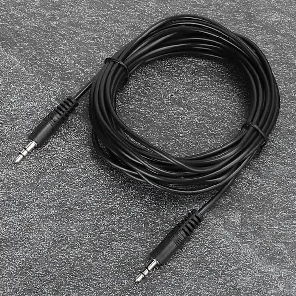 3,5 mm han til han lydkabel 5 m Aux forlængerledning til højttalerstereo[co]