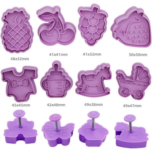 3D-plastkakformar för bakning: Roliga bakverktyg