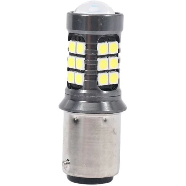 2 stk bil LED-blinklys 3030 27Smd 1157 lys rygging brems dekoding lyspære erstatningshale svart[co]