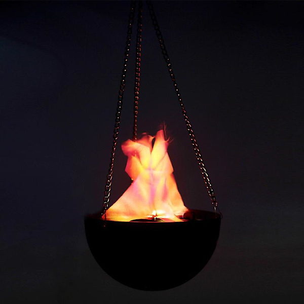 LED Falsk Flamme Lampe Elektrisk Bål Kunstig Flimrende Effekt Lys Fest Halloween dekoration, 1 stk