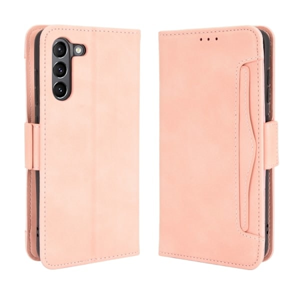 Samsung Galaxy S21 FE Deksel med Avtakbart Kortholder Lys Rosa