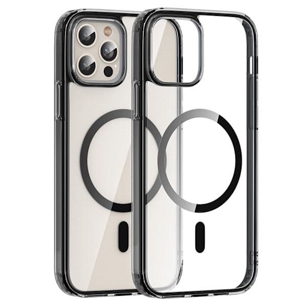 ColorPop iPhone 12 Pro Max -kuori CH MagSafe Läpinäkyvä/Musta