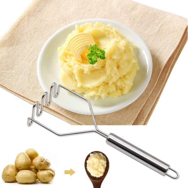 Potatisstötare, manuell potatisstötare i rostfritt stål