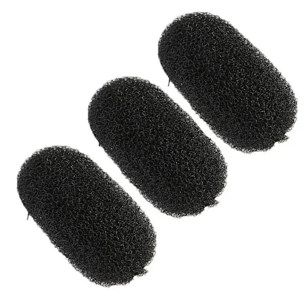 3 stk. Hår Volume Boost Puffy Hair Pad SORT Sort[co]