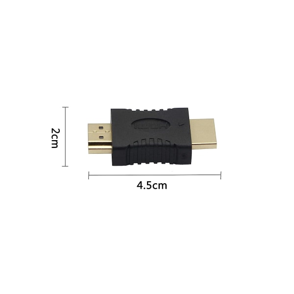 HDMI-kontakt, hane-till-hane-adapter (2 st)