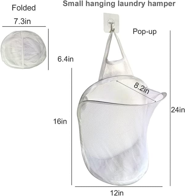 Small Hanging Laundry Basket, Baby, Children's Dirty Clothes