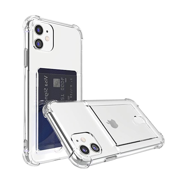 Transparent baksida med kortfack iPhone 12 mini