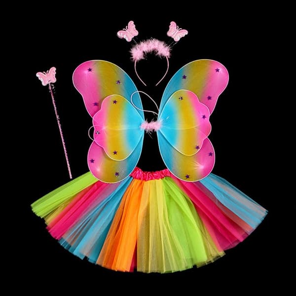Børnekostume rekvisit Butterfly Wings sæt 15 15