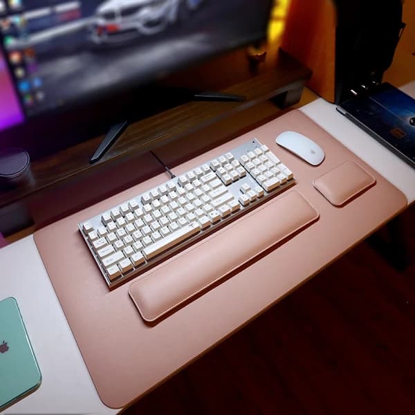 Universel håndledsstøtte musemåtte tastatur musepude skridsikker dynamisk måtte til PC-spillere bærbar computer håndledsbeskyttelse[CO]