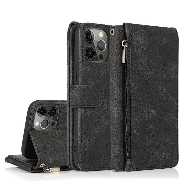 iPhone 12 Pro Max - Elegant Robust Plånboksfodral Roséguld