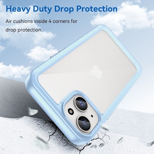 iPhone 15 Skal Akryl/TPU Blå