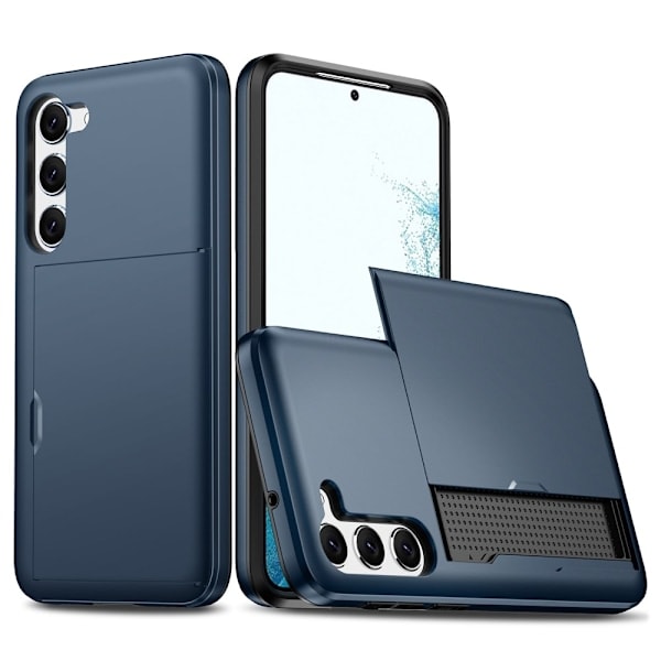 Samsung Galaxy S23 Deksel med Kortholder Blå