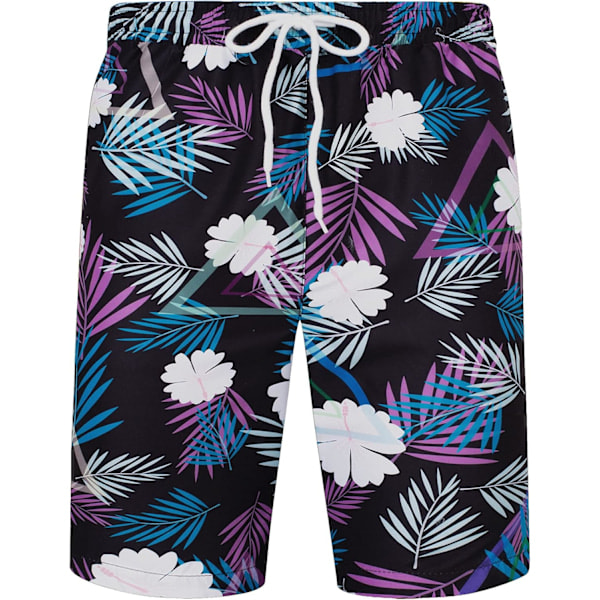 Havaijipaita ja shortsit miehille, normaali istuvuus, lyhythihainen, rento, funky rantapaita flamingokuviolla