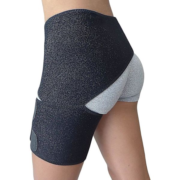 Ljumskstöd kompressionsbandage för höftböjare lår hamstring si sacroiliac led ischiasnerv smärtlindring. Justerbar linda för män och kvinnor Provid