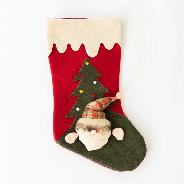 3 st julstrumpor väska tomte snögubbe älg presentpåse julafton godisstrumpor julklappar till barn[CO]