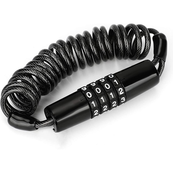Pyörän kaapelilukko, pyörän lukkokaapeli Mini pyörän yhdistelmäpyörän kaapelilukko kannettava