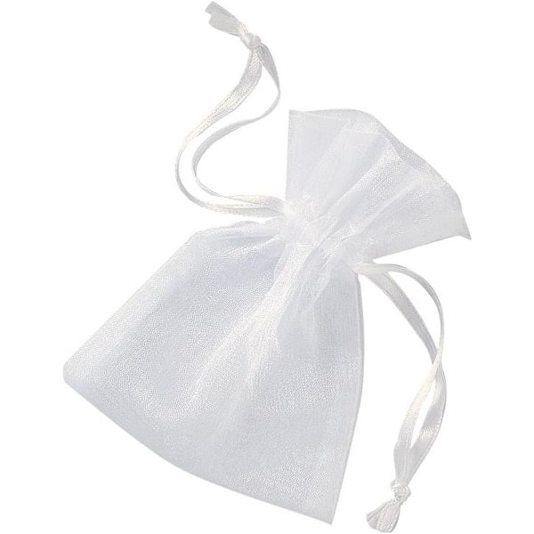 Unikke festposer i organza (4-pak) One Size Hvid White One Size
