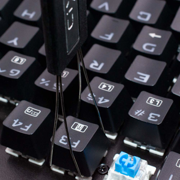 Nøkkelhette- og brytertrekker i rustfritt stål for mekanisk tastatur, DIY-verktøy for å fikse tastatur