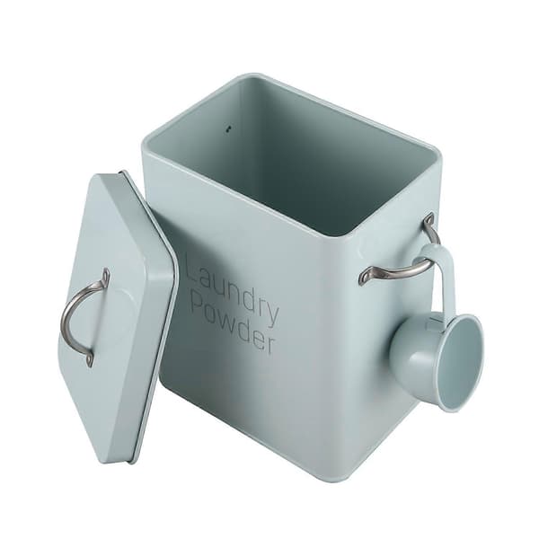 5L Beautiful Laundry Detergent Storage Box with Scoop Green