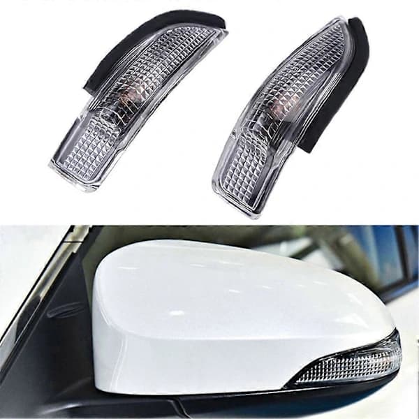 2 ST Sidespeil Blinklys Indikatorlampe for Yaris Prius C Venza[co]