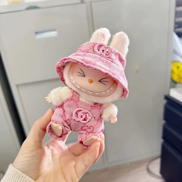 Dukketøj Mode Overalls Labubu Idol V1 V2 Dukker Tøj Tilbehør 15/17cm Plysdukke
