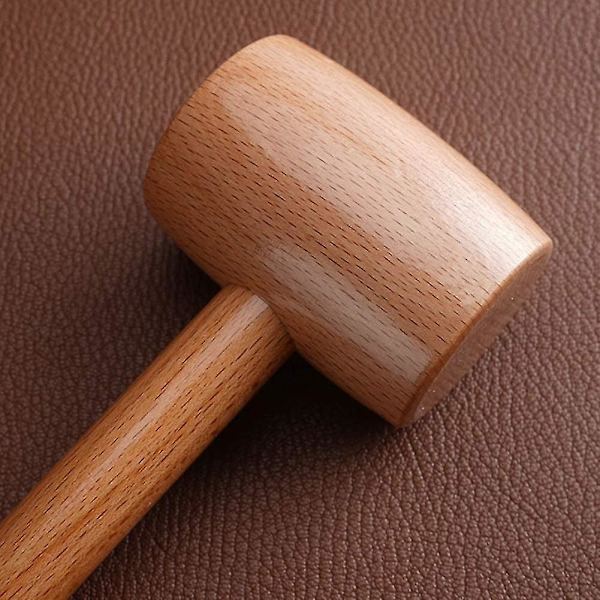 Træhammer, Træbearbejdning Udskårne Håndværktøjer, Behageligt Greb, Holdbarhed, 29,5 Cm