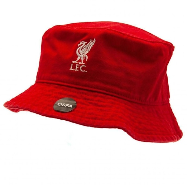 Liverpool FC Unisex Voksen Crest Bucket Hat Én Størrelse Rød Red One Size