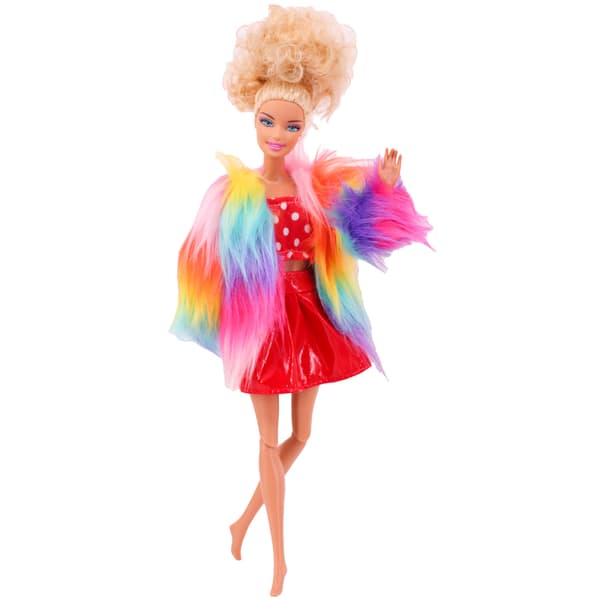 Dock Clothes Accessories Plush Vest Jacket + Skirt Set L367