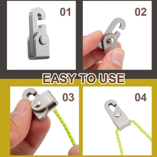 Automatisk låskrok Mini Multi-purpose No Knot Hook
