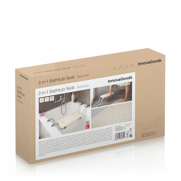 Liukumaton 2-in-1 kylpyammetuoli Seburett InnovaGoods 1595