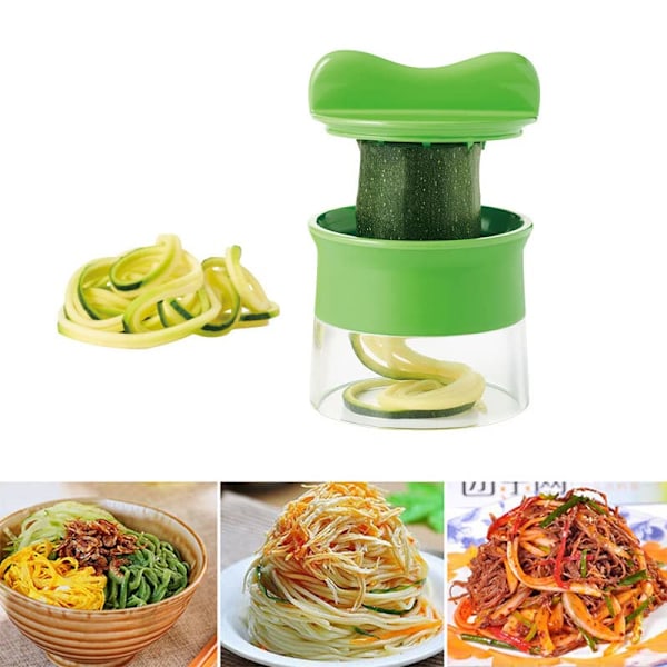 Handhållen grönsaksskärare, zucchinispagettigjord grönsaksspagettigjord grönsaksspiralizer spiralskärare