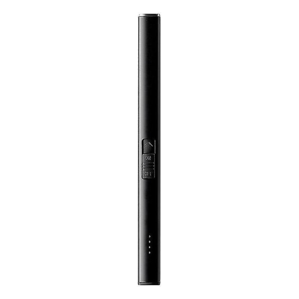 Lighter Elektrisk Lighter Stearinlys Lighter Oppladbar Usb Lang Lighter Arc Lightere For Stearinlys Camping Familie Bruk (svart)