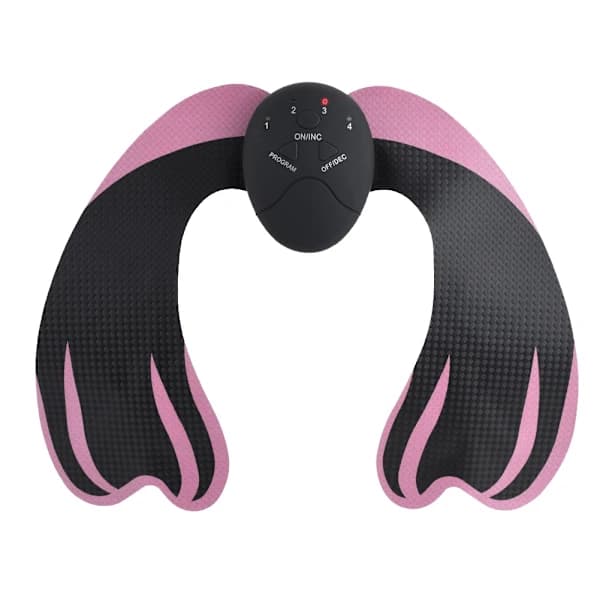 EMS Bakløftende Massageapparat Hoftemuskelstimulering Massageapparat Sort+Pink[CO]