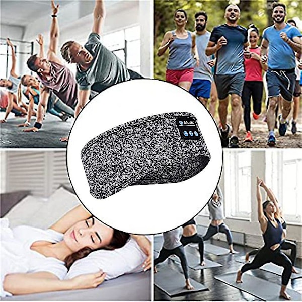 Bärbar trådlös Bluetooth-musikpannband sovhörlurar sport hörlurar gåvor