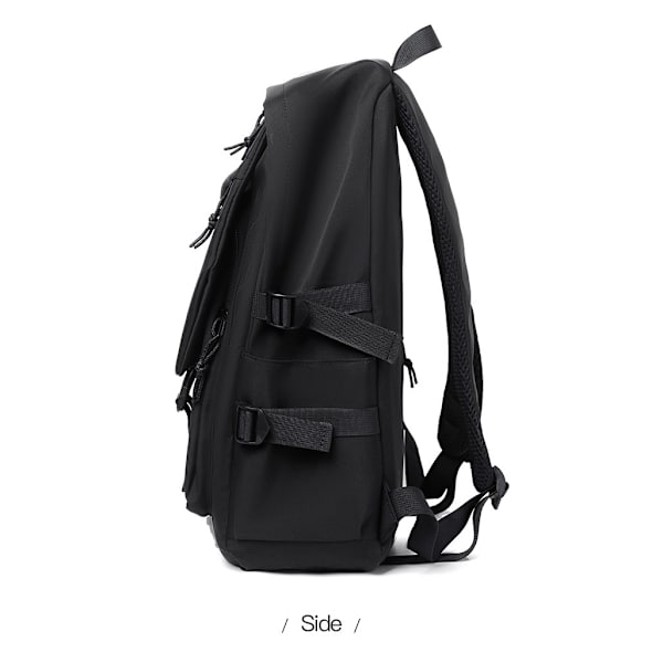 Ryggsekk One 15 tommer Polyester Ensfarget Menn Ryggsekk Par Computeryggsekk-Svart-15 tommer  Lett Svart Ryggsekk