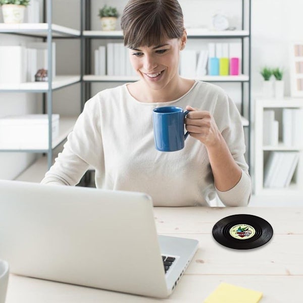 Vinylunderlag i kork til plader - Beskytter bordoverfladen og forhindrer skader (6 stk. vinyl) Style 2