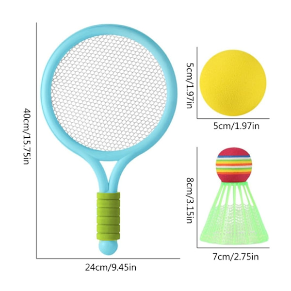 Lasten tennissmaila, suunniteltu vuotiaille. Edullista ja kestävää varustetta hauskanpitoon ja tenniksen alkeisiin.