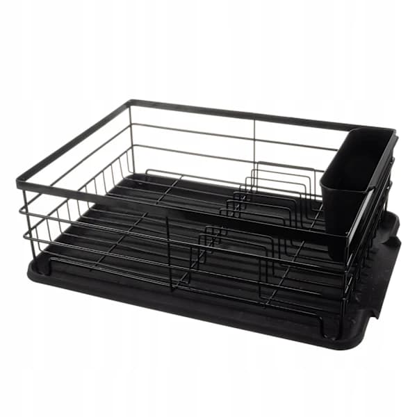 Opvaskestativ Sort Metal - 44 x 31 x 14,5 cm sort black 1395[CO]